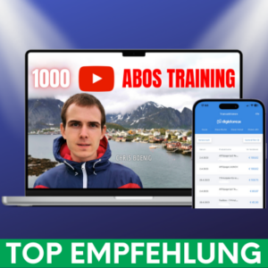 1000 YouTube Abos Training